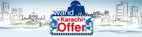 Karachi Offer: Free Calls to Warid in Pakistan 1 warid karachi offer
